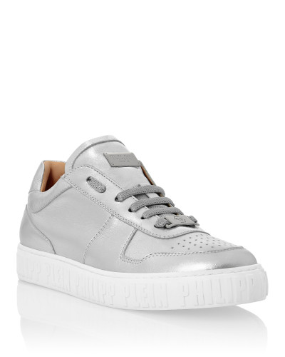 Laminated Leather Lo-Top Sneakers King Power