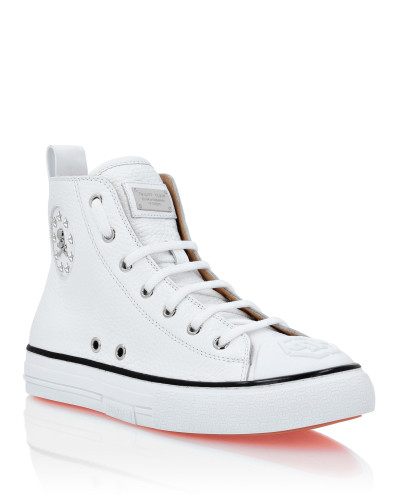 Leather Hi-Top Sneakers Megastar