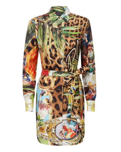 Shirt Dress Baroque Flowers