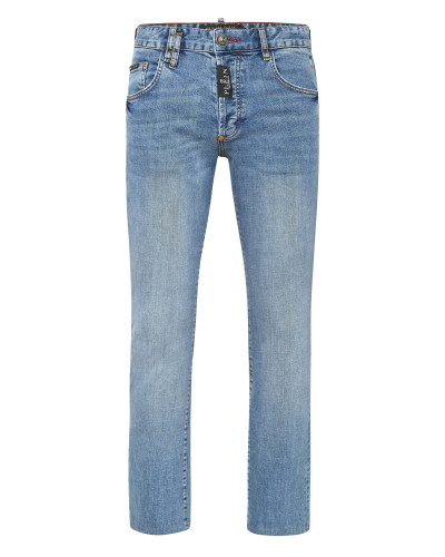 Denim Trousers Skinny Skull