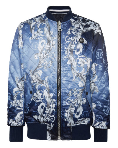 Silk Satin Bomber Skull