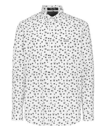 Shirt Sugar Daddy Cut LS Skull