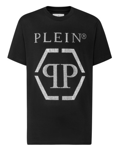 T-shirt Round Neck SS Hexagon with Crystals