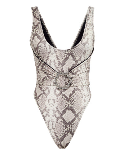 Monokini Python Print Brooches