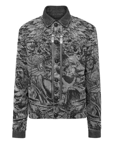 Denim Zip Jacket Tattoo
