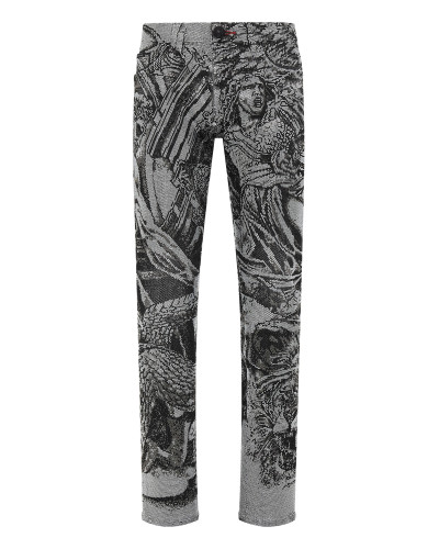 Denim Trousers Super Straight Cut Tattoo