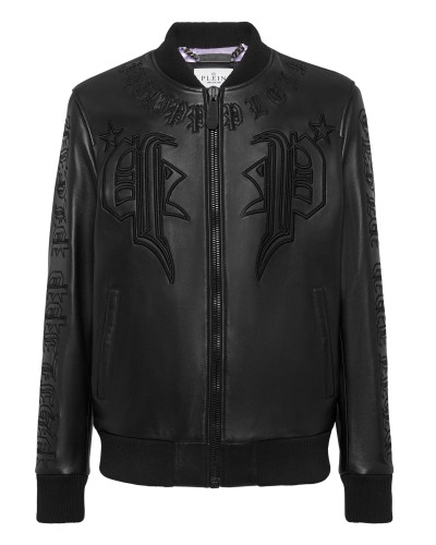 Leather Bomber Gothic Banner