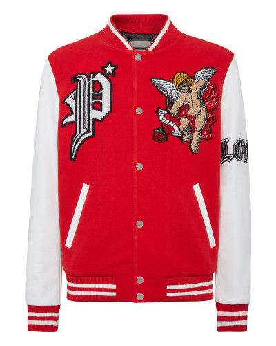 Wool and Letaher Bomber Love Angel