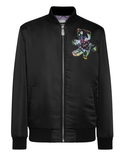 Satin Bomber Teddy Glass