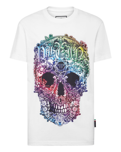 T-shirt Round Neck SS Baroque Skull