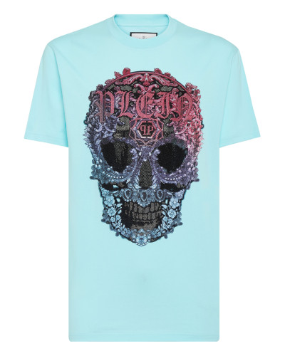 T-shirt Round Neck SS Baroque Skull
