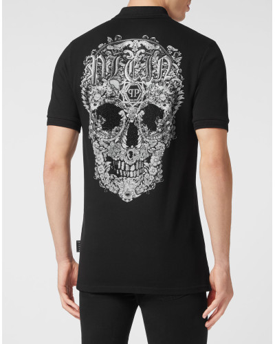Slim Fit Polo shirt SS Baroque Skull