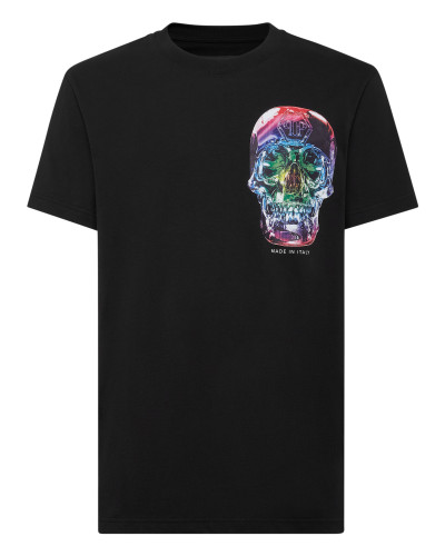 T-shirt Round Neck SS Glass Skull