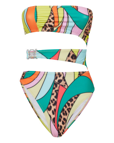 Monokini Rainbow Patchwork