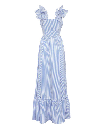 Striped Long Dress