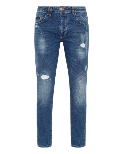 Denim Trousers Skinny Fit Lion Circus