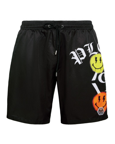 Jogging Shorts with Smile Print