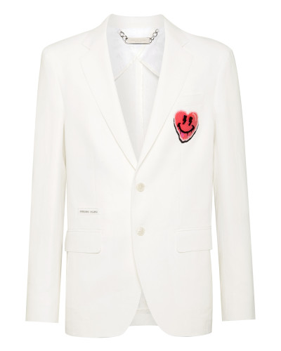 Blazer With Heart Patch