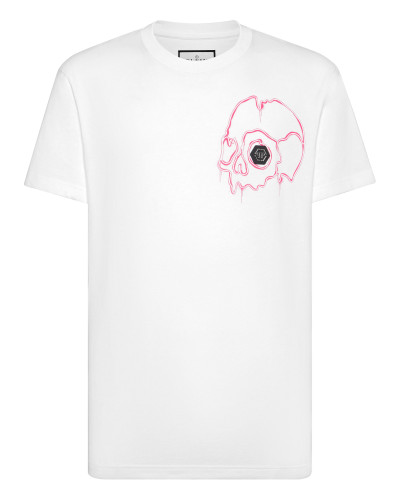 T-shirt Round Neck SS Dripping Skull