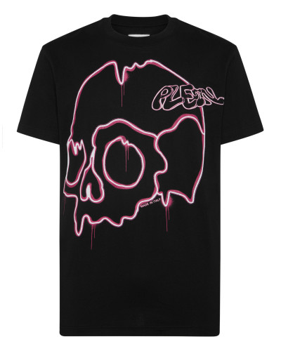 T-shirt Round Neck SS Dripping Skull