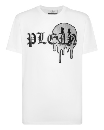 T-shirt Round Neck SS with stones Smile