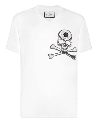 T-shirt V Neck SS Skull&Bones
