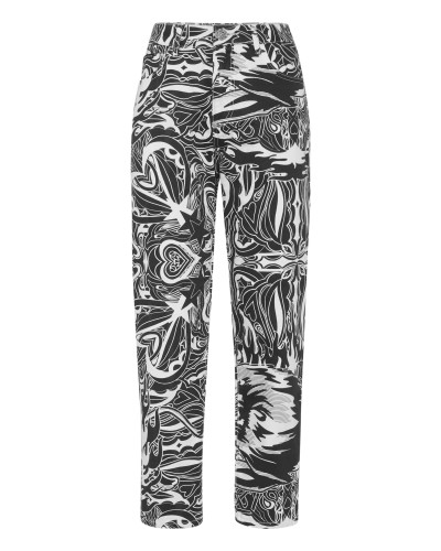 Denim Trousers Mom Fit Tribal Circus