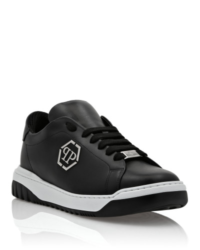 Leather Lo-Top Sneakers Skull&Bones