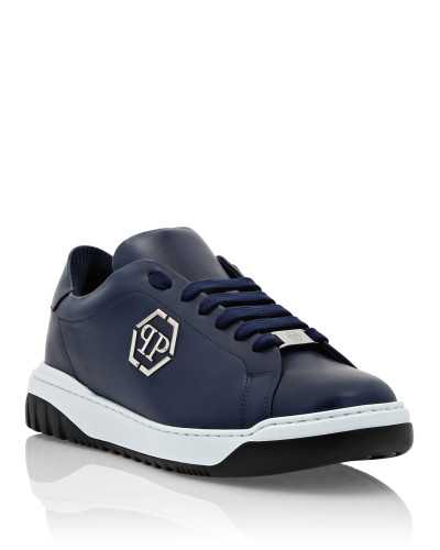 Leather Lo-Top Sneakers Skull&Bones