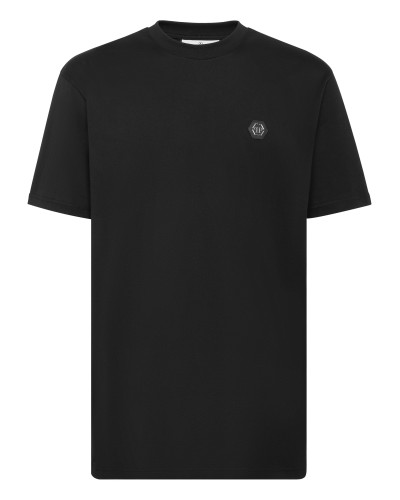 T-shirt Round Neck SS Strass Gothic Plein