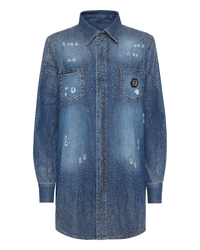 Denim Shirt Strass