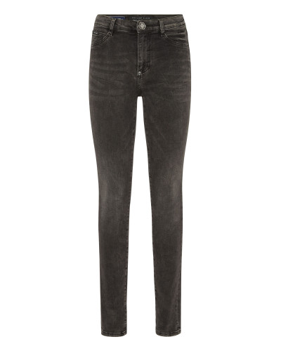 Denim High Waist Jegging Logo