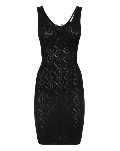 Viscose Mini Dress Monogram
