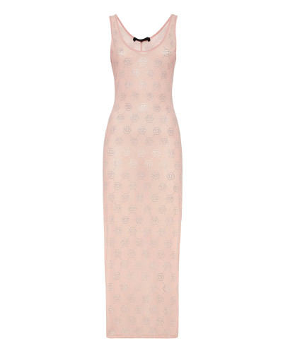 Long Dress Monogram Strass