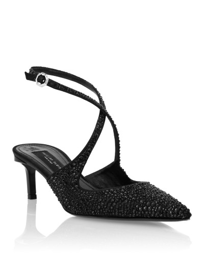 Slingback Shoes Strass