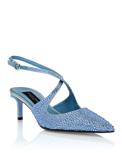 Slingback Shoes Strass