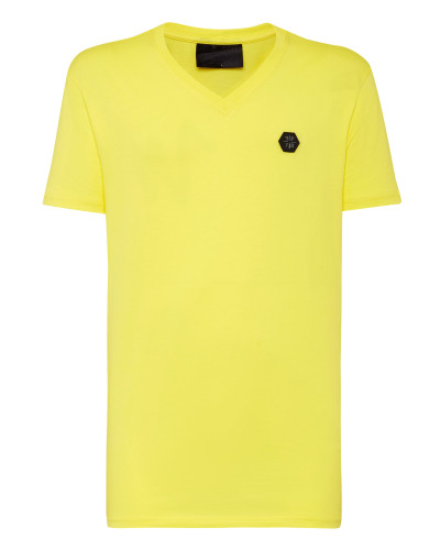 T-shirt V-Neck SS Hexagon tiger