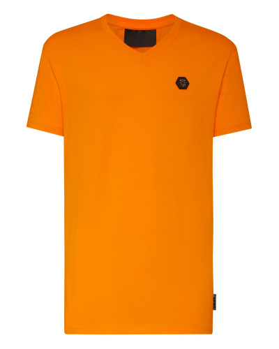 T-shirt V-Neck SS Hexagon tiger
