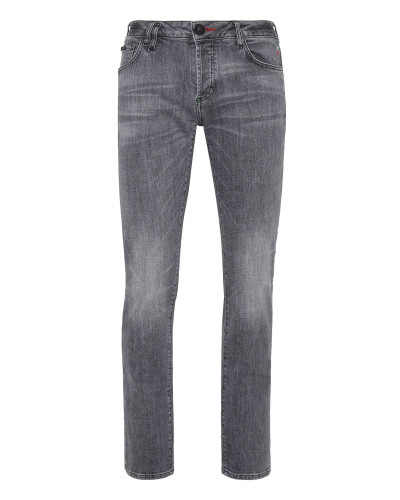 Denim Trousers Straight Cut