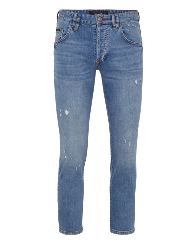Denim Trousers Straight Cut