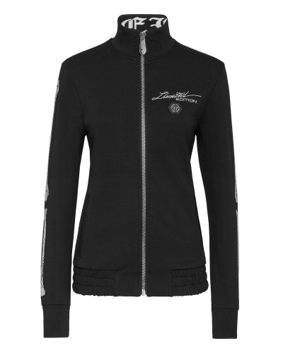 Jogging Jacket Full Zip Crystal Stones Skeleton
