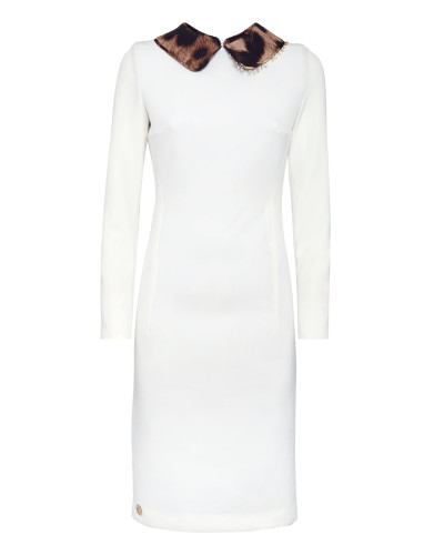 Cady Long Dress LS Leopard