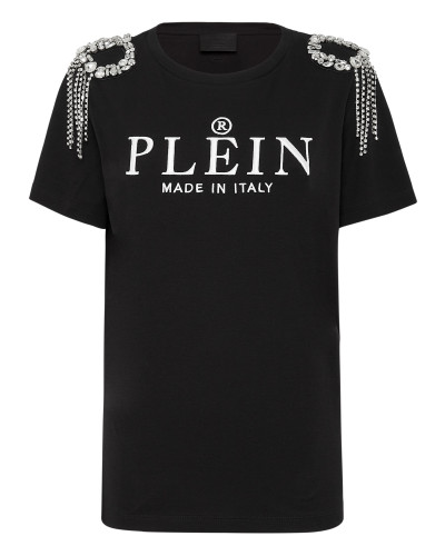 T-shirt Round Neck SS Crystal with Crystals