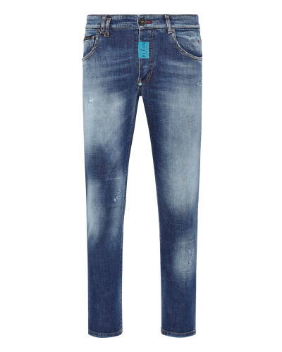 Denim Trousers Skinny Fit Hexagon