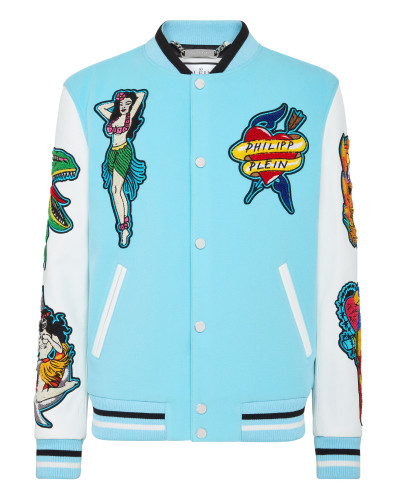 Leather College Bomber Hawaii