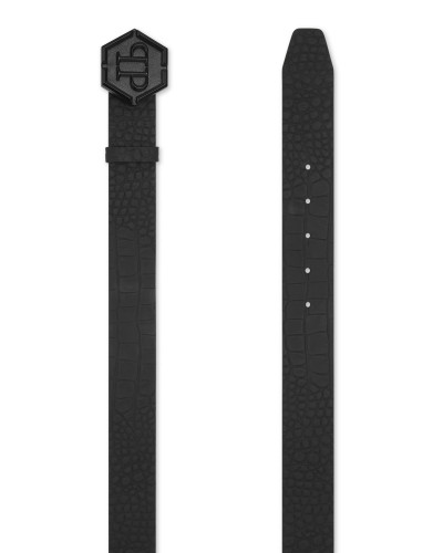 Printed Crocco Belt Hexagon