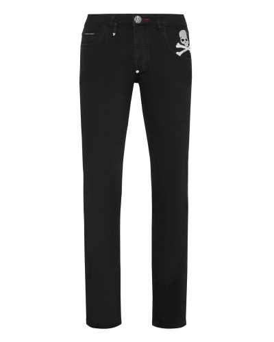 Denim Trousers Super Straight Cut Skull&Bones
