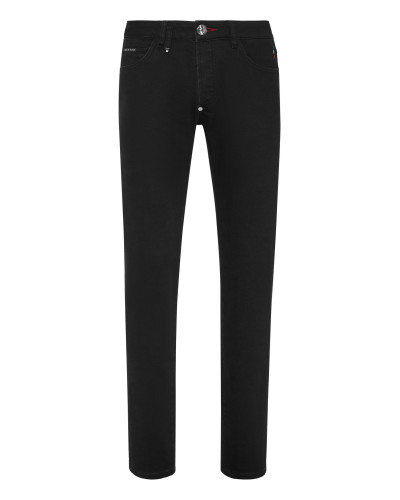 Denim Trousers Super Straight Cut Skull&Bones
