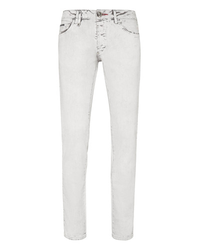 Denim Trousers Super Straight Cut Skull&Bones