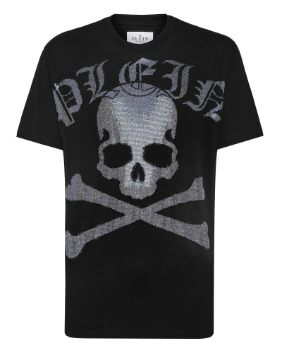 T-shirt Round Neck SS with Crystals Gothic Plein Strass